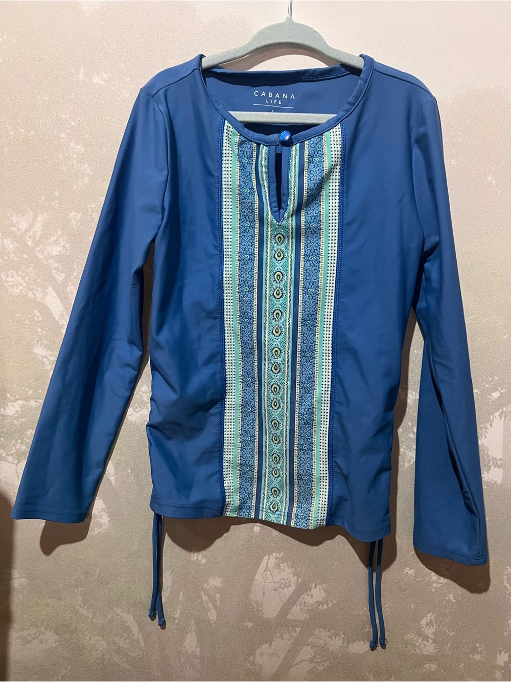 Cabana Life Girls Rashguard Cinched Sides